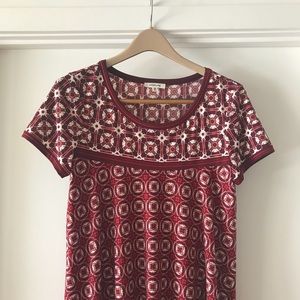 Max Studio Red Patterned Dress